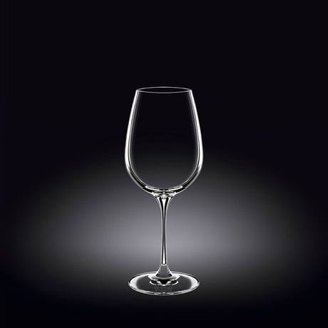 Elegant set of 2 lead-free crystalline wine glasses, 470ml, showcasing clarity and sophistication for any wine lover.