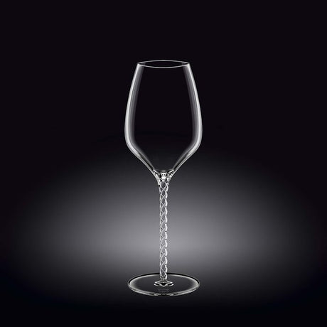 Elegant Julia wine glass set of 2, 600ml capacity, crafted from lead-free crystalline glass for quality, style, and durability.