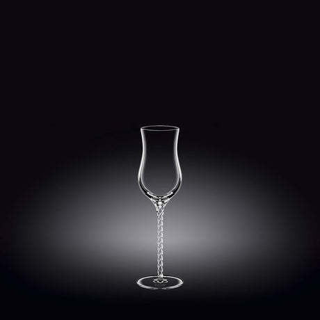 Set of 2 Julia liqueur glasses, 130ML, made from lead-free crystalline glass, featuring elegant design and scratch resistance.