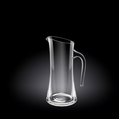 Elegant 250ml lead-free crystalline glass jug, featuring exceptional strength and clarity for serving cold beverages.