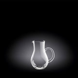 Elegant 80ml lead-free crystalline jug showcasing strength, clarity, and scratch resistance for stylish beverage service.