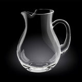 Elegant 2000ml lead-free crystalline glass jug, perfect for serving cold beverages and enhancing table settings.