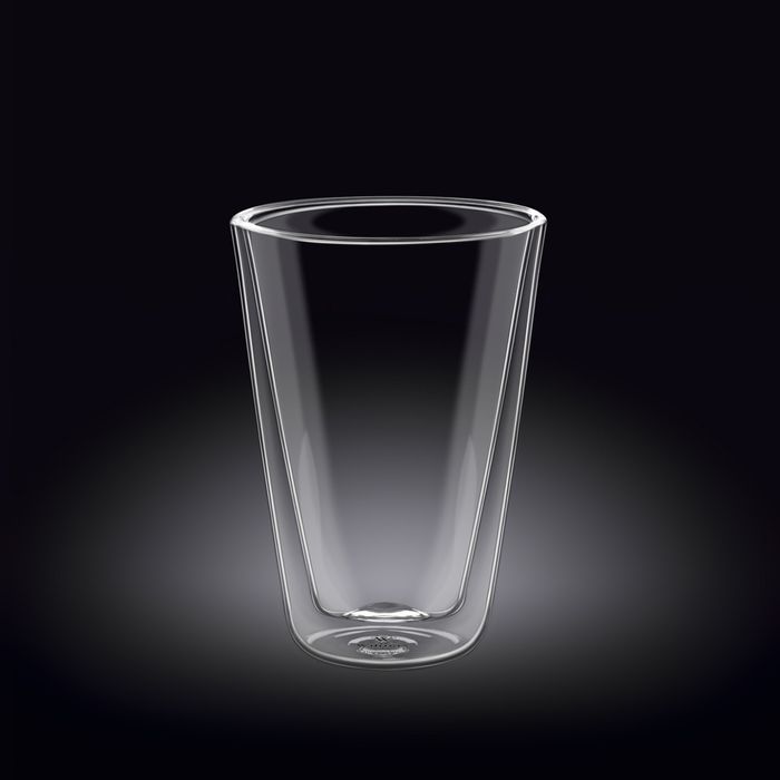 Stylish 300ml thermo borosilicate glass for hot or cold beverages, resistant to thermal shock, ideal for any occasion.