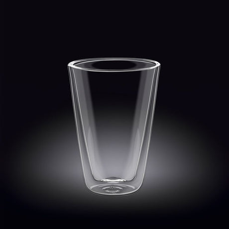 Stylish 300ml thermo borosilicate glass for hot or cold beverages, resistant to thermal shock, ideal for any occasion.