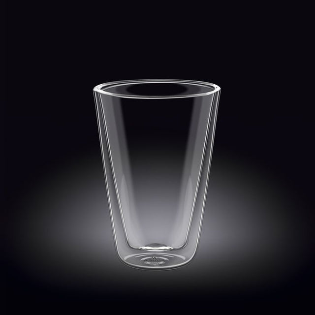 Stylish 300ml thermo borosilicate glass for hot or cold beverages, resistant to thermal shock, ideal for any occasion.