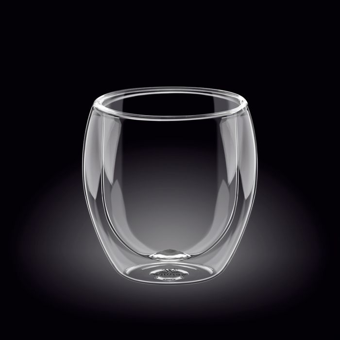 Elegant 500ml double-wall thermo glass, perfect for keeping beverages hot or cold, made from durable borosilicate glass.