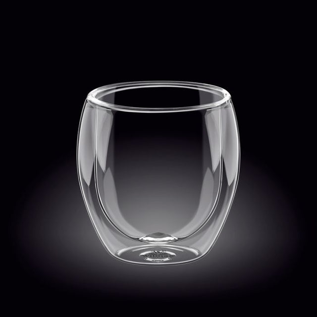 Elegant 500ml double-wall thermo glass, perfect for keeping beverages hot or cold, made from durable borosilicate glass.