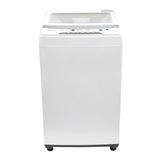 Top-load Parmco 5.5KG washing machine in white with 8 wash cycles, child lock, and efficient cleaning features.