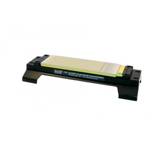 Duo Sharp Plus 200mm sharpening stone with sturdy base for fine and coarse grit, ideal for knives and chisels.