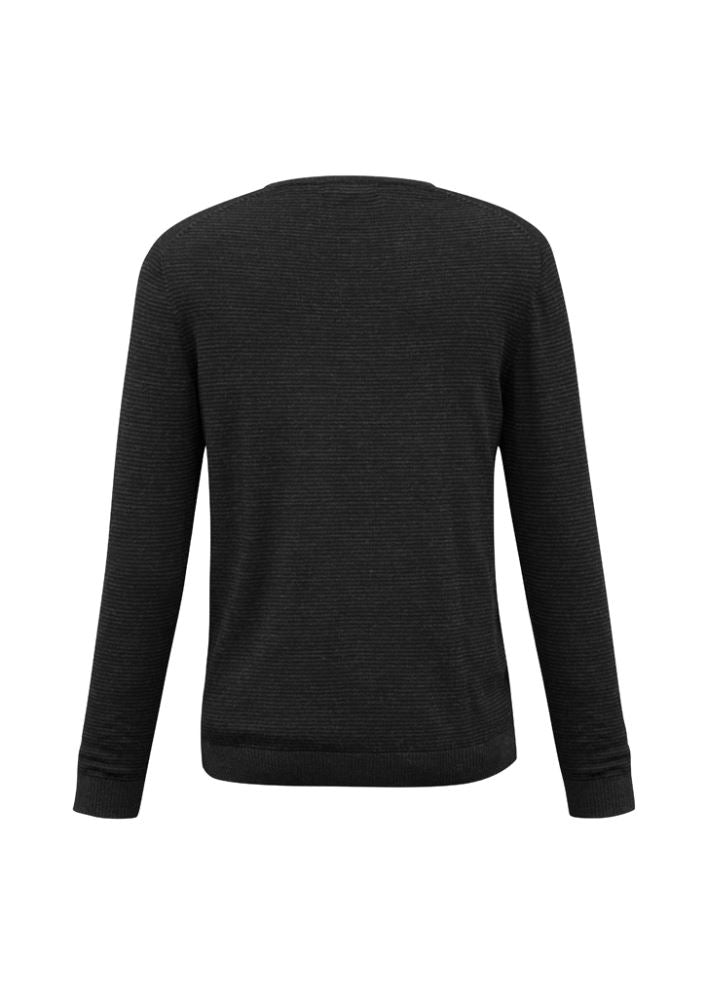 Men's Origin Merino Pullover in black, size XL, featuring V-neck design and premium Merino wool for warmth and style.