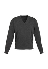 Men's Charcoal Marle Woolmix Pullover, Size S, offering warmth, breathability, and a modern fit for versatile styling.