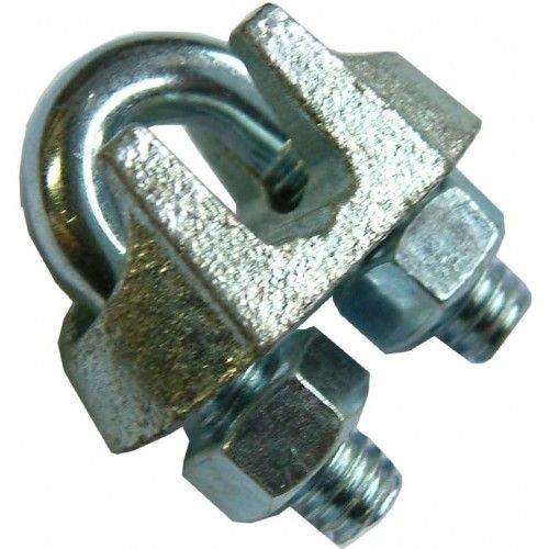 Galvanized steel wire rope grip for 3mm cable, ideal for securely forming eyes in various applications.