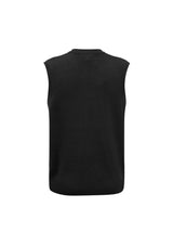 Men's Woolmix Vest in black, size XS, crafted from a wool-acrylic blend for warmth and breathability; perfect for layering.