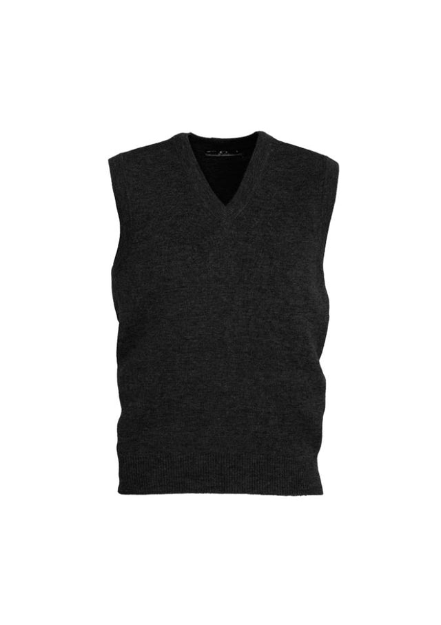 Men's black woolmix vest from Biz Collection, size XS, stylishly crafted for versatile layering and comfort.