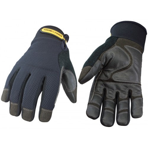 Youngstown Waterproof Winter Plus Work Gloves in 4XL, featuring fleece lining, waterproof membrane, and non-slip grips for winter tasks.