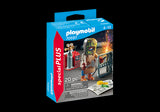 Playmobil Welder set featuring a detailed welder figure with tools, encouraging imaginative play and engineering skills.