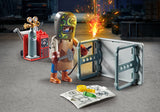 Playmobil Welder set with a detailed figure and tools, perfect for imaginative play and learning about welding.