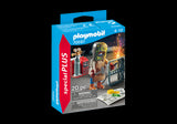 Playmobil Welder set featuring a detailed welder figure with tools, promoting imaginative play and construction skills for kids.