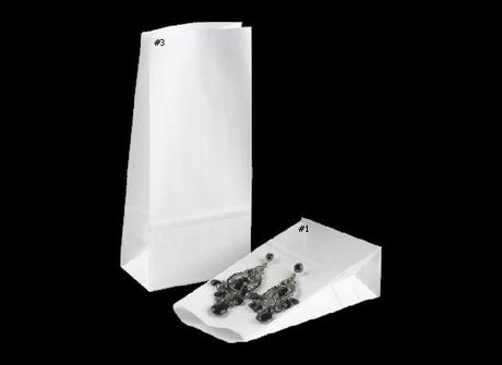 Large pack of 50 premium white paper gift bags, ideal for events, customizable, eco-friendly, and sturdy for secure storage.