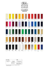Winsor & Newton Galeria Acrylic Colour 60ml tube in Sap Green, featuring high pigment, excellent lightfastness, and smooth consistency.