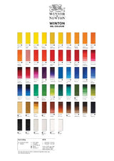 Winsor & Newton 200ml Cadmium Red Hue oil paint tube, vibrant color for artists, ideal for various painting techniques.