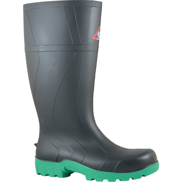 Bata Workmate Safety Boot in black, size 9, offers water resistance, ankle support, and durable acid/oil resistant outsole.