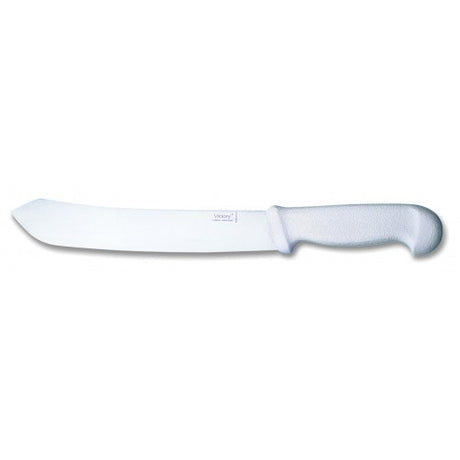 Premium 25cm bullnose butcher's knife made of carbon steel, ideal for precision cutting of large meat cuts.