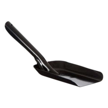 Compact 5-inch fire shovel with durable japanned finish for managing ashes in fireplaces and fire pits.