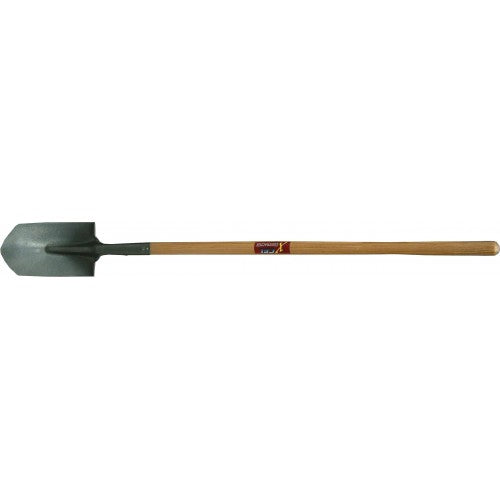 Xcel Trenching Shovel with Ash handle, 175mm wide steel blade, built for precision digging and durability in landscaping tasks.