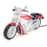 Motorcycle-themed LED table lamp with soft glow, perfect for kids' rooms, 29 cm tall, energy-efficient and safe.