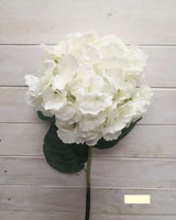 Elegant large white artificial hydrangea standing 65CM tall, perfect for year-round home decor and special occasions.