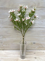 Artificial Mini Dogwood Bundle in pink, featuring lifelike petals and leaves, perfect for elegant home decor or gifts.