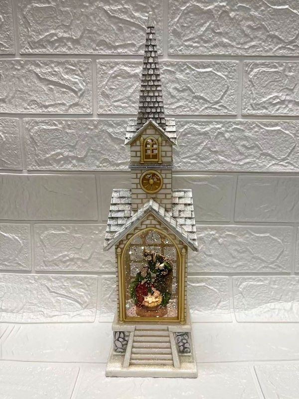 Beautiful church display featuring an artistic representation of Jesus, enhancing worship atmosphere and inspiring faith.