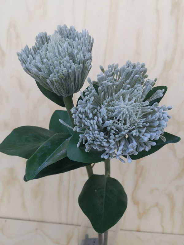 Lifelike green Artificial Warata long stem, ideal for floral arrangements or standalone displays, enhancing home decor.