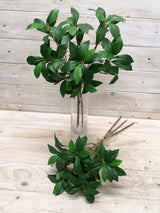 Vibrant green Artificial Osmanthus Leaf Bundle, perfect for elegant decor, floral arrangements, or centerpieces.