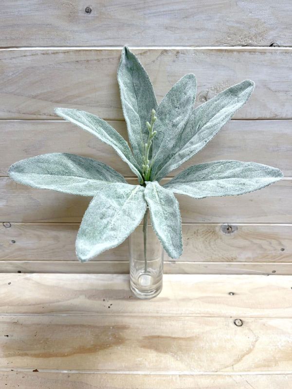 Lifelike Artificial Silver Carpet Lamb Ear plant, perfect for adding elegance and greenery without maintenance.