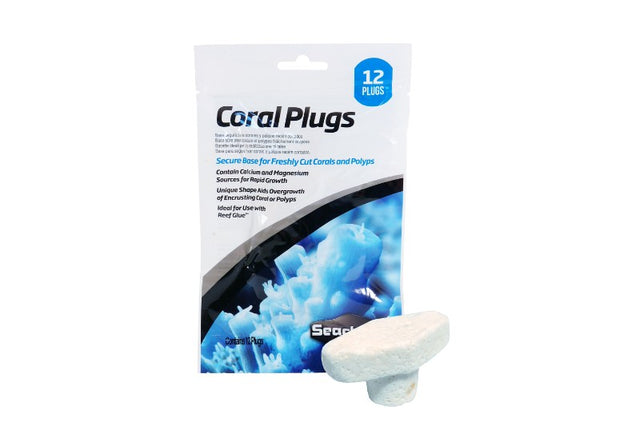 Twelve durable, reef-safe coral plugs for secure fragging and propagation in saltwater aquariums, promoting coral health and growth.