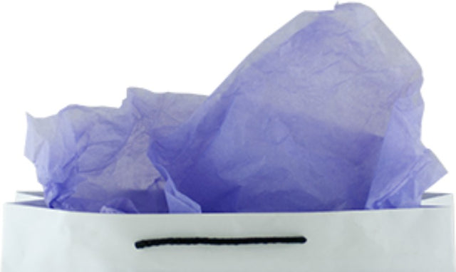 Lavender tissue paper pack with 480 sheets, perfect for crafting, gifting, and decorating in a vibrant lavender hue.