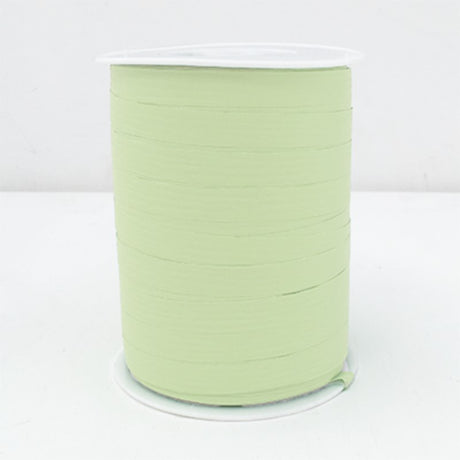 Mint green curling ribbon 10mm x 250m for elegant gift wrapping and crafting projects, perfect for all occasions.