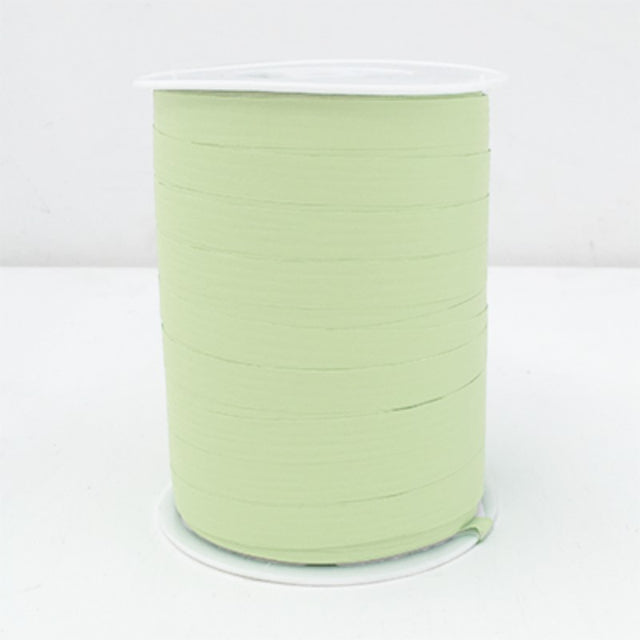 Mint green curling ribbon 10mm x 250m for elegant gift wrapping and crafting projects, perfect for all occasions.