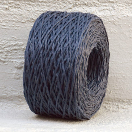 Navy paper twine, 2mm thick and 100m long, ideal for crafting, gift wrapping, and DIY projects, eco-friendly and stylish.