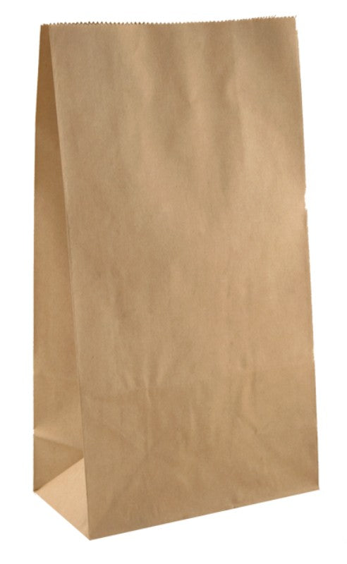 Premium flat bottom paper bags, 20 x 17 x 10 cm, sturdy, eco-friendly, ideal for retail and takeout, 500 per pack.