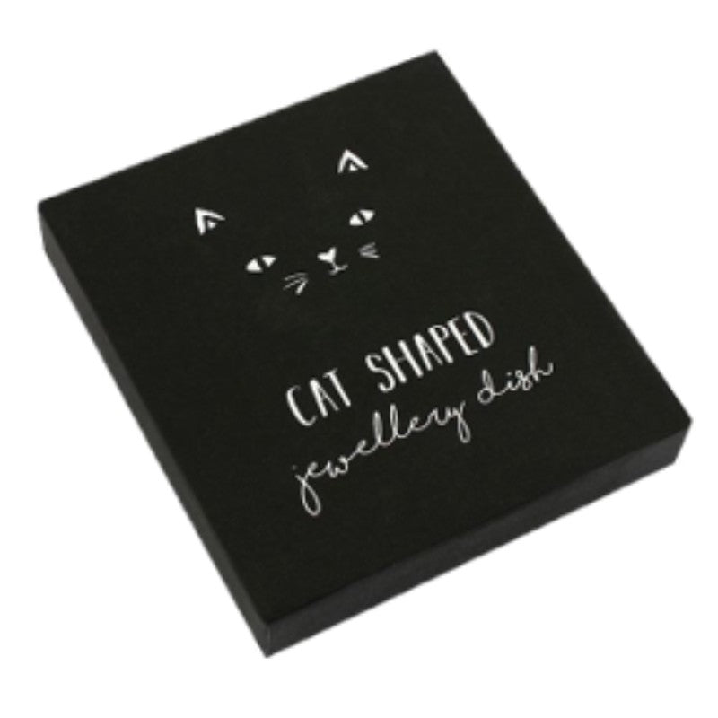 Trinket dish with a charming cat design, perfect for holding jewelry and adding whimsy to home decor.