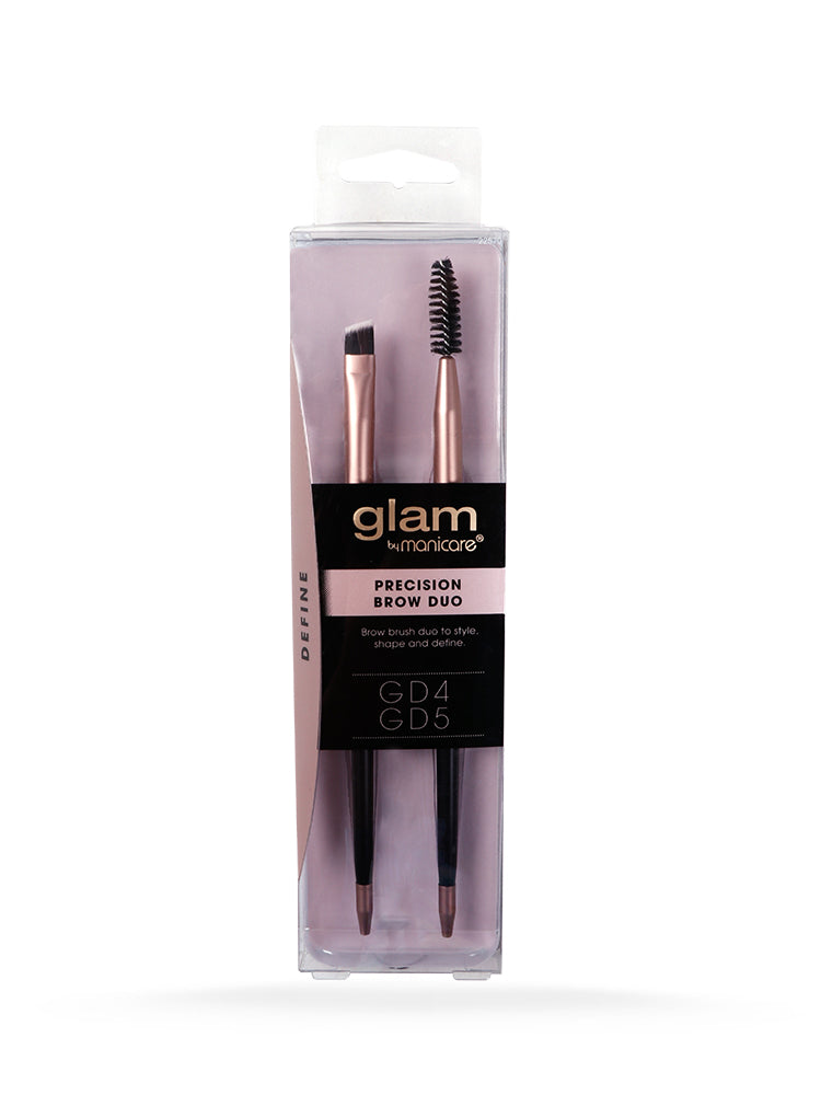 Glam By Manicare Precision Brow Duo Shadow Brush 2pk