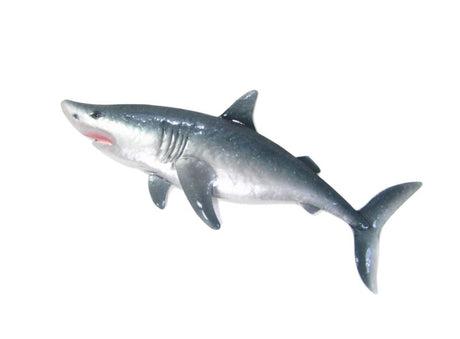 Metal wall hanging of a shark, 59cm wide, perfect for nautical decor with modern artistry and durable construction.