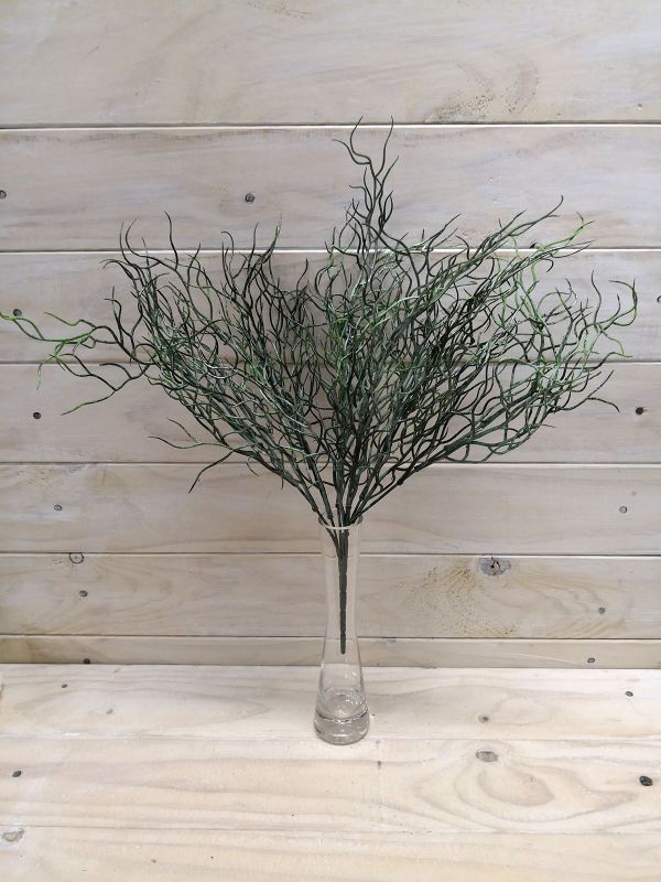 Lifelike artificial coral twig bush, perfect for adding rustic elegance to any low-light home or office decor.