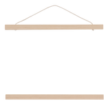 Magnetic poster hangers in a minimalist design, made from FSC wood, ideal for displaying artwork with ease. Set of 2.