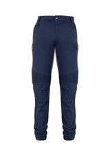 Syzmik Men's Streetworx Stretch Pant in navy, featuring 4-way stretch, slim fit, and practical pockets for active lifestyles.