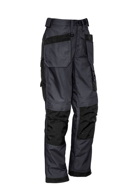 Mens Ultralite Multi Pocket Pant in Charcoal Black, featuring durable ripstop fabric and versatile swing-away tool pockets.