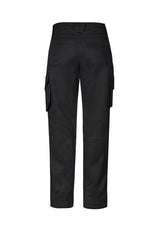 Men's black rugged cooling stretch pant, size 72, featuring durable ripstop fabric, flexible design, and multiple storage pockets.